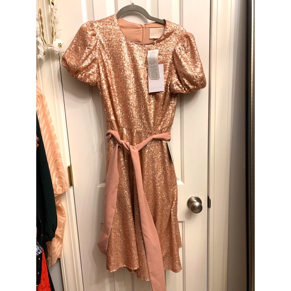Gal Meets Glam Beatrix Sequin Dress NWT - Picture 3 of 3
